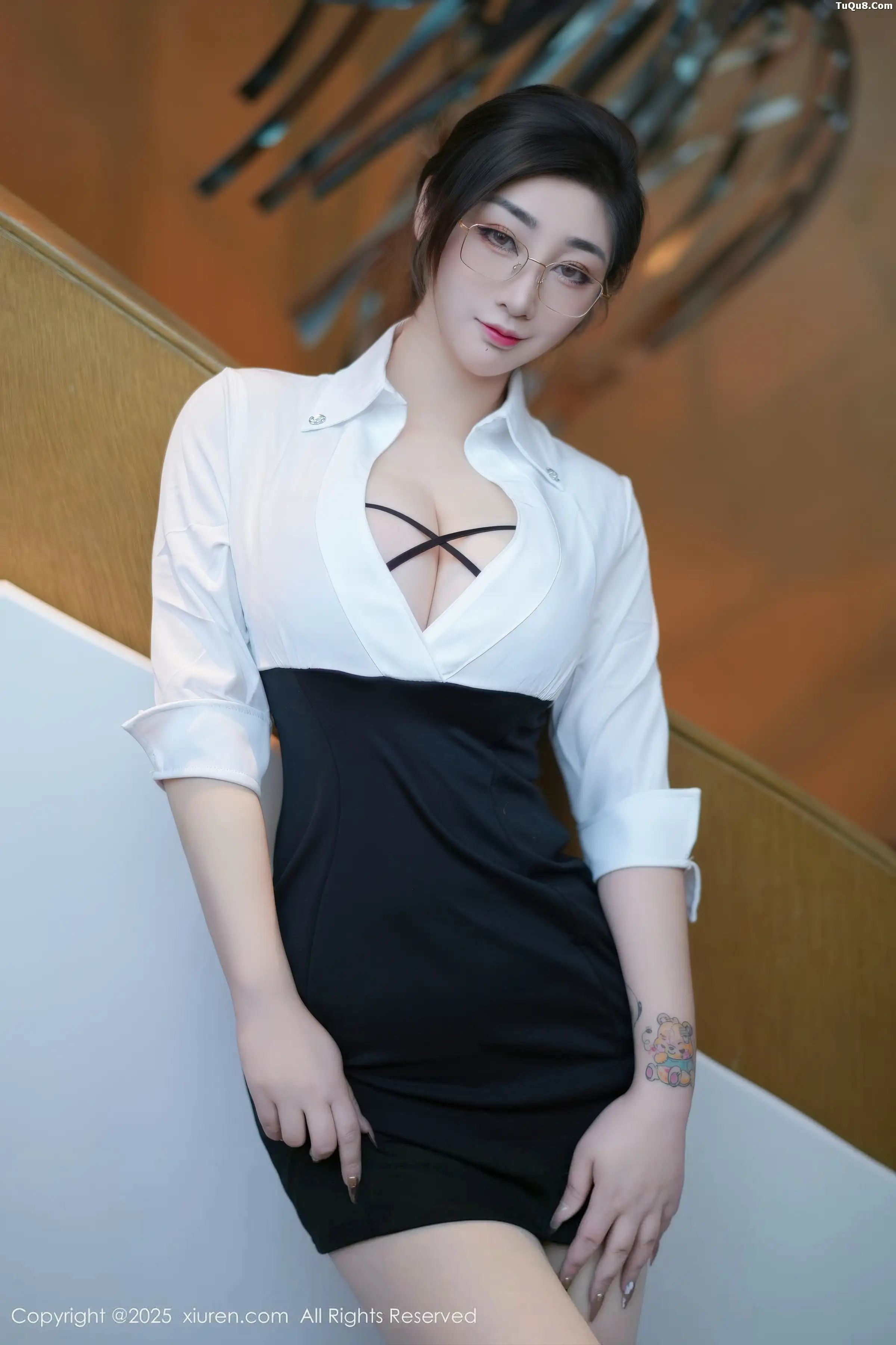 秀人集.com_[XiuRen秀人网]No.11045_女神妲己_Toxic性感白色衬衫露黑色内衣秀丰满身材诱惑写真80P