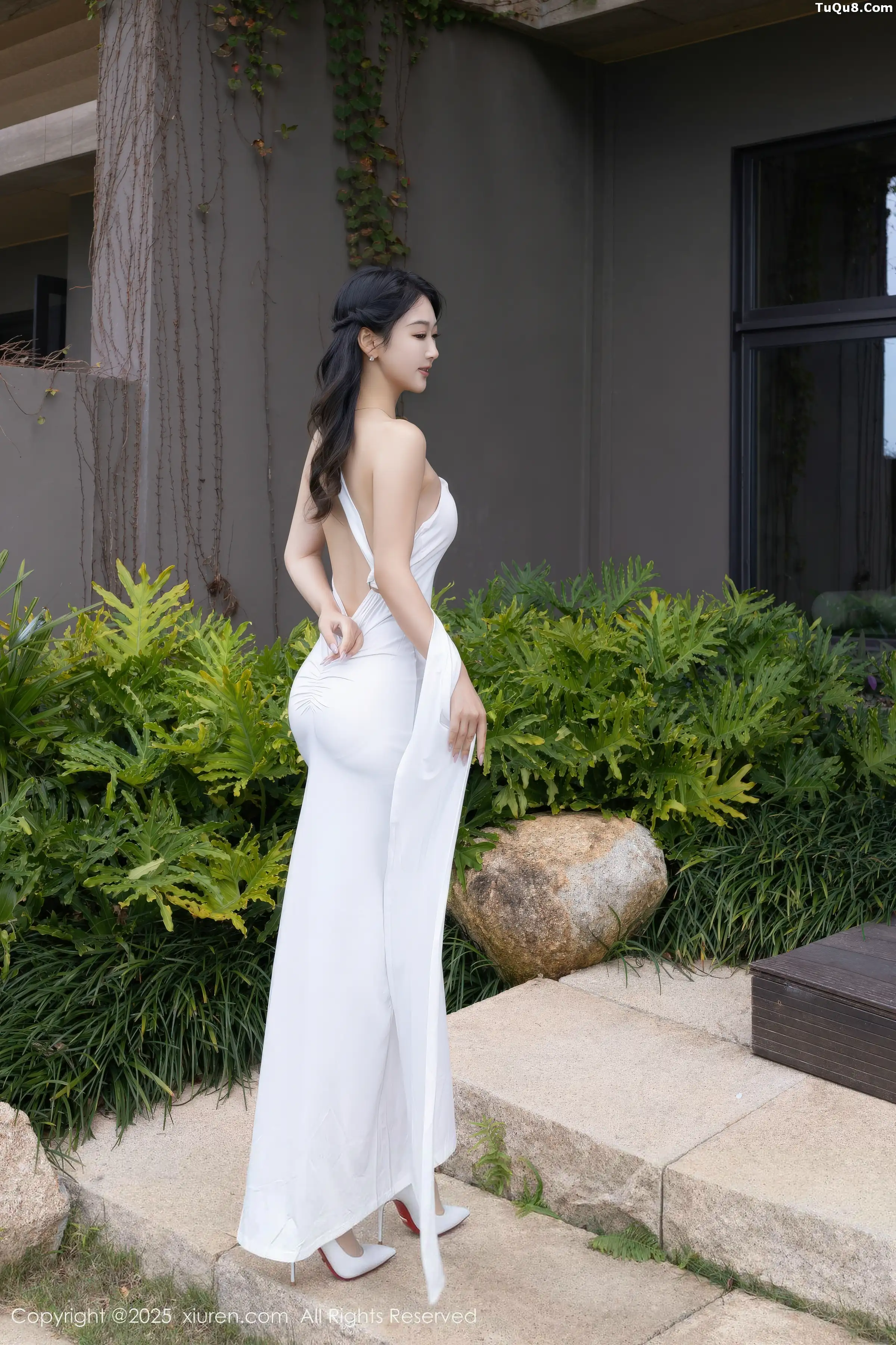 秀人集.com_[XiuRen秀人网]No.11109_模特唐安琪性感白色长裙配超薄无内肉丝秀曼妙身姿撩人诱惑写真77P