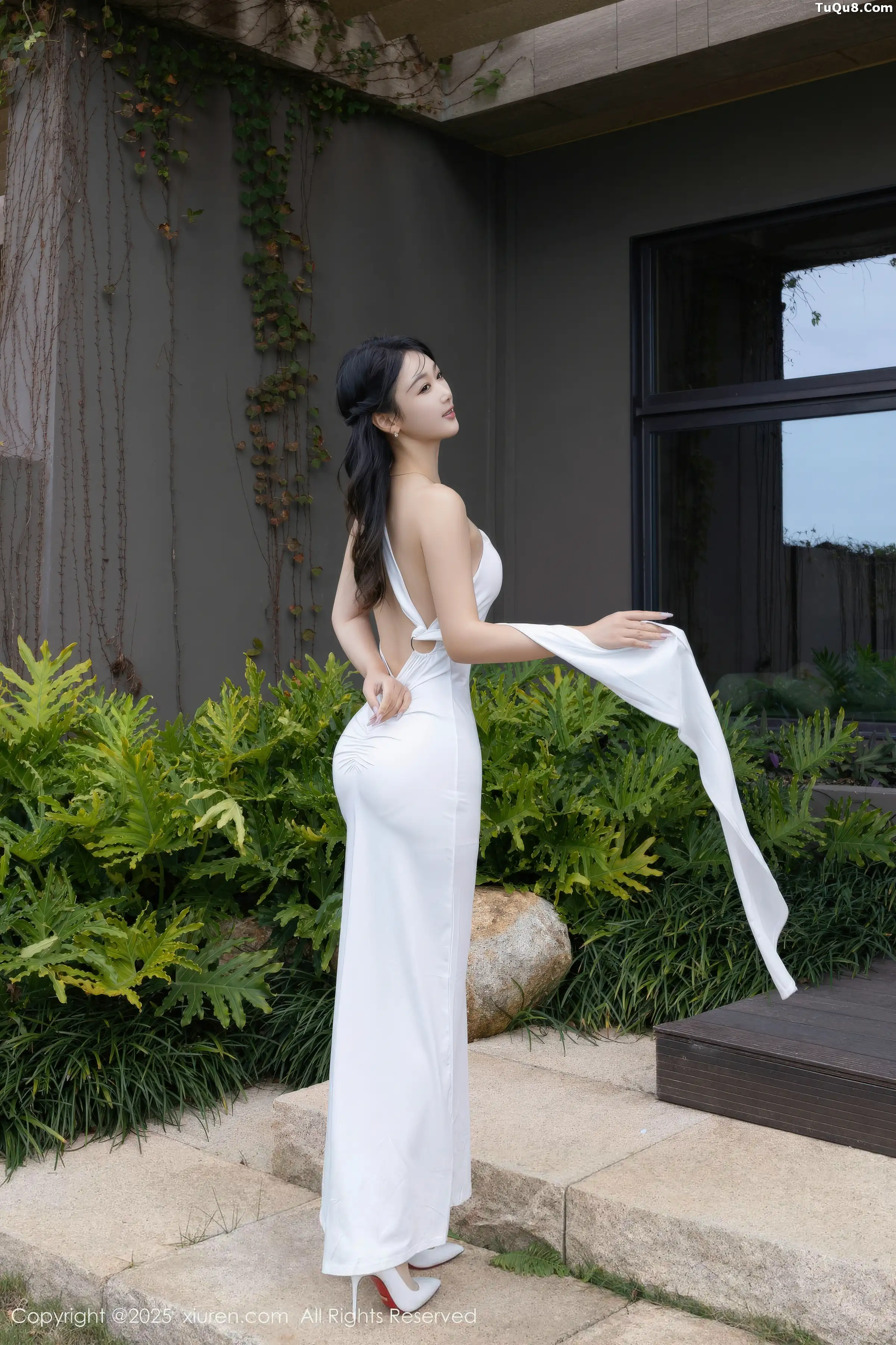 秀人集.com_[XiuRen秀人网]No.11109_模特唐安琪性感白色长裙配超薄无内肉丝秀曼妙身姿撩人诱惑写真77P