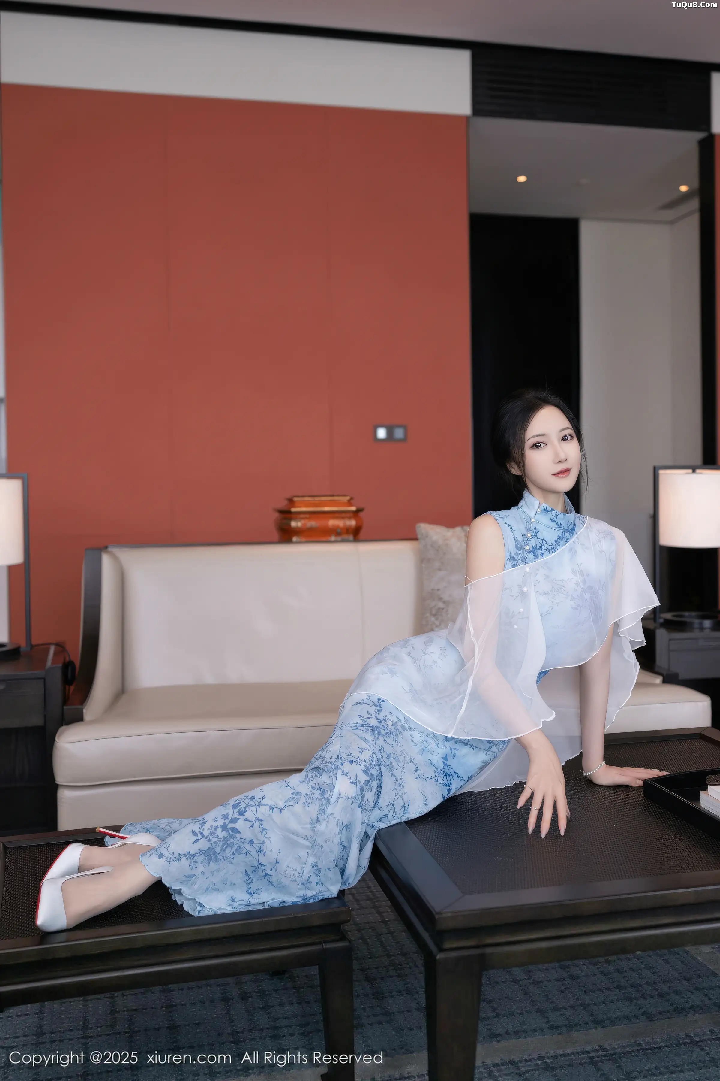 秀人集.com_[XiuRen秀人网]No.11133_模特鱼子酱Fish性感青瓷连衣裙露白色蕾丝内衣秀曼妙身姿诱惑写真81P