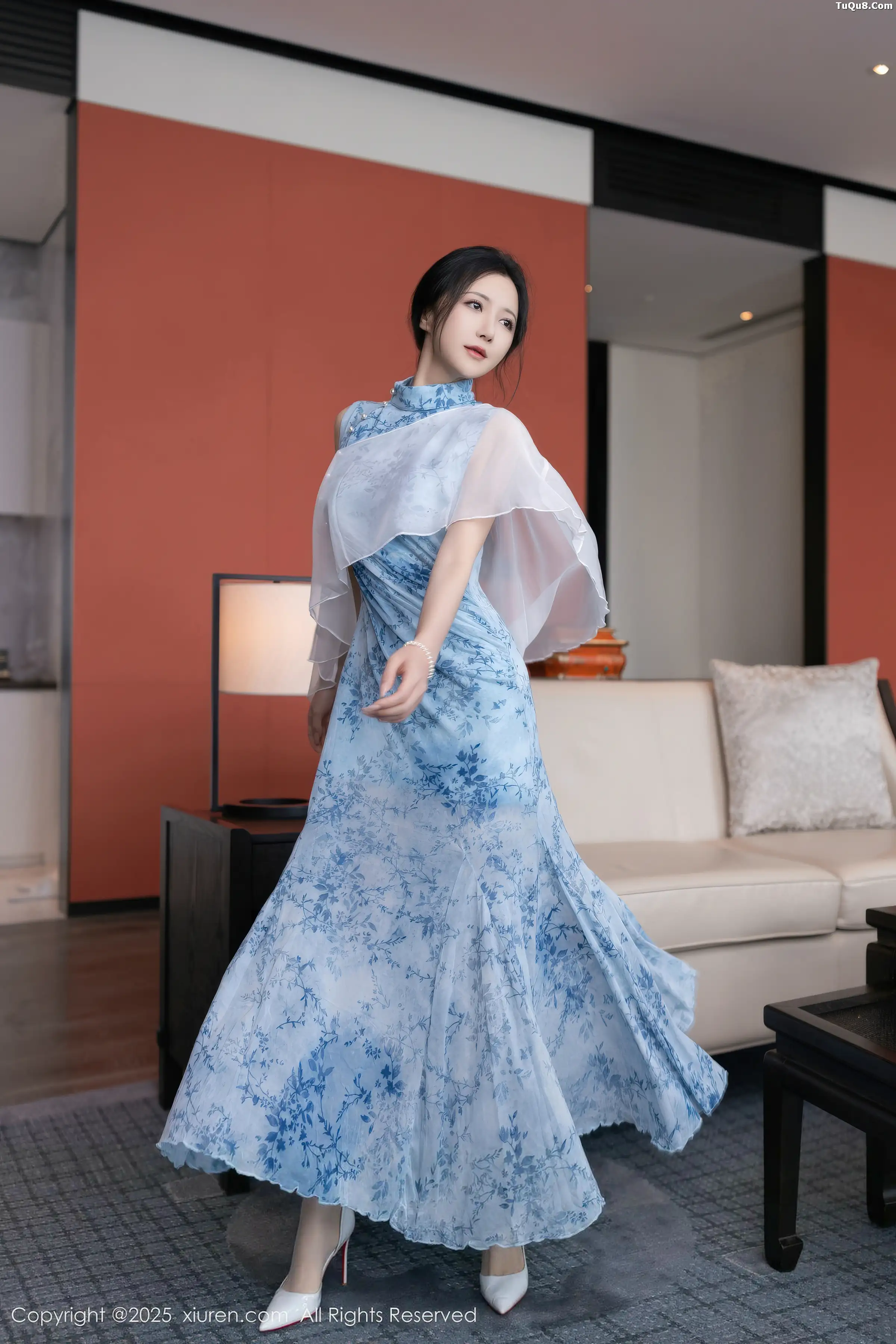 秀人集.com_[XiuRen秀人网]No.11133_模特鱼子酱Fish性感青瓷连衣裙露白色蕾丝内衣秀曼妙身姿诱惑写真81P