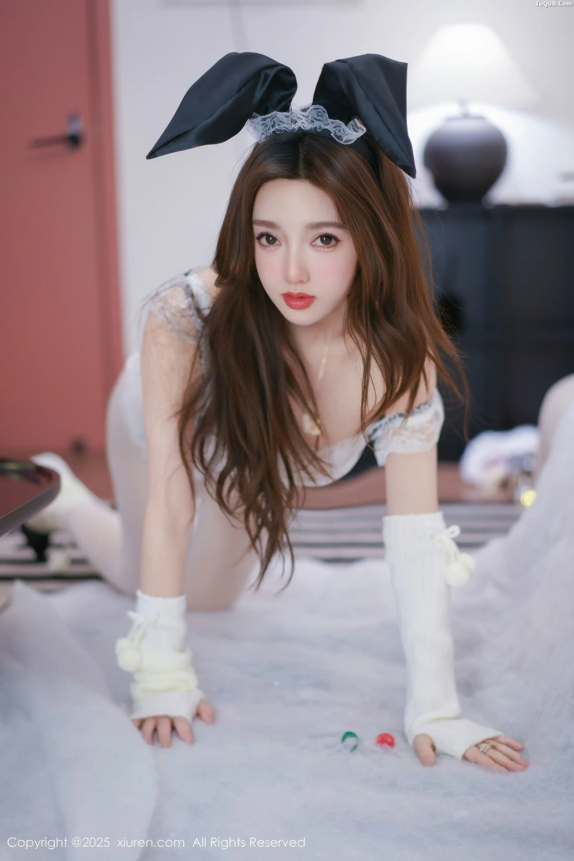 秀人集.com_[XiuRen秀人网]No.11152_模特Twins-桃桃性感女仆装扮配白色丝袜秀完美身材撩人诱惑写真77P