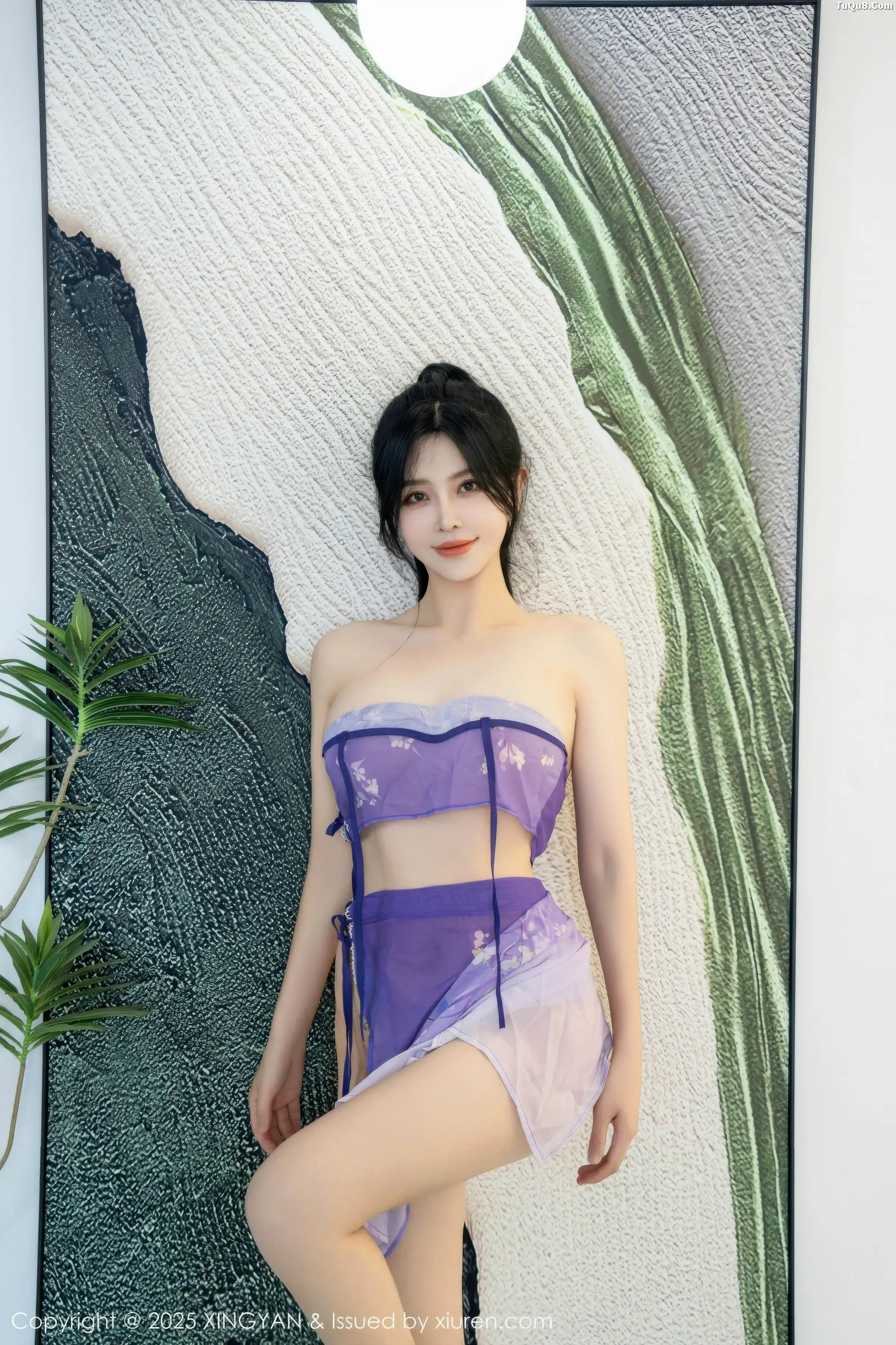 秀人集.com_[XINGYAN星颜社]VOL.450_女神刘钰儿宾馆场景情感紫色轻透服饰秀完美身材惹火诱惑写真60P