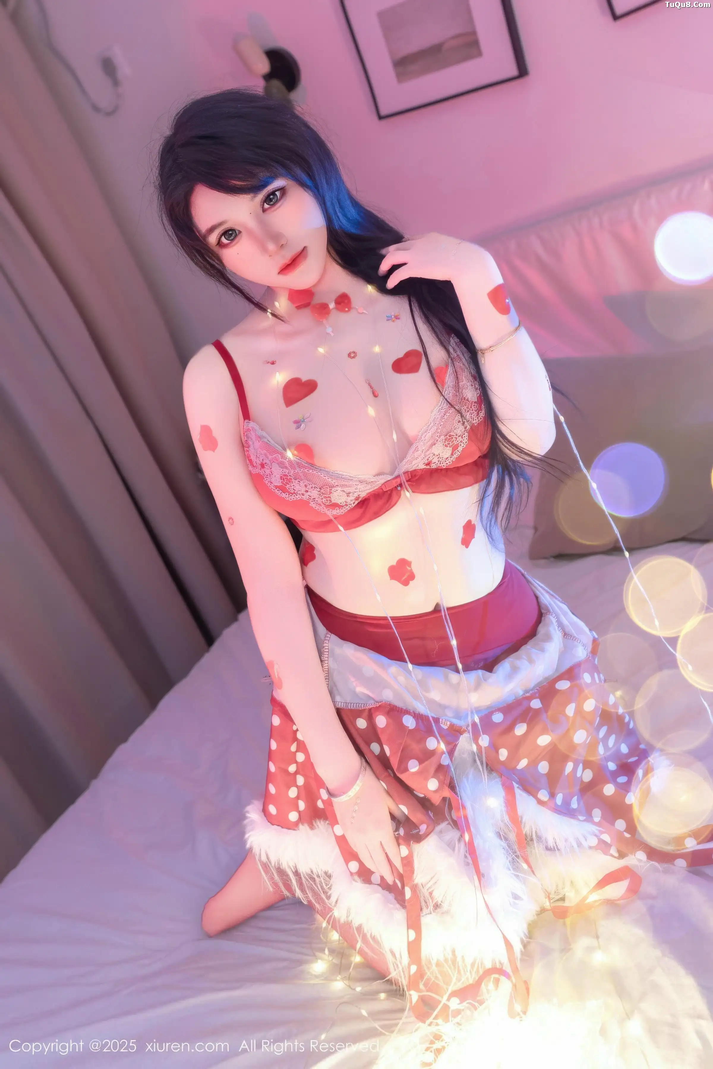 秀人集.com_[XiuRen秀人网]No.11154_模特汐汐爱吃草莓性感红色情趣内衣配红丝吊袜秀惹火身材诱惑写真78P