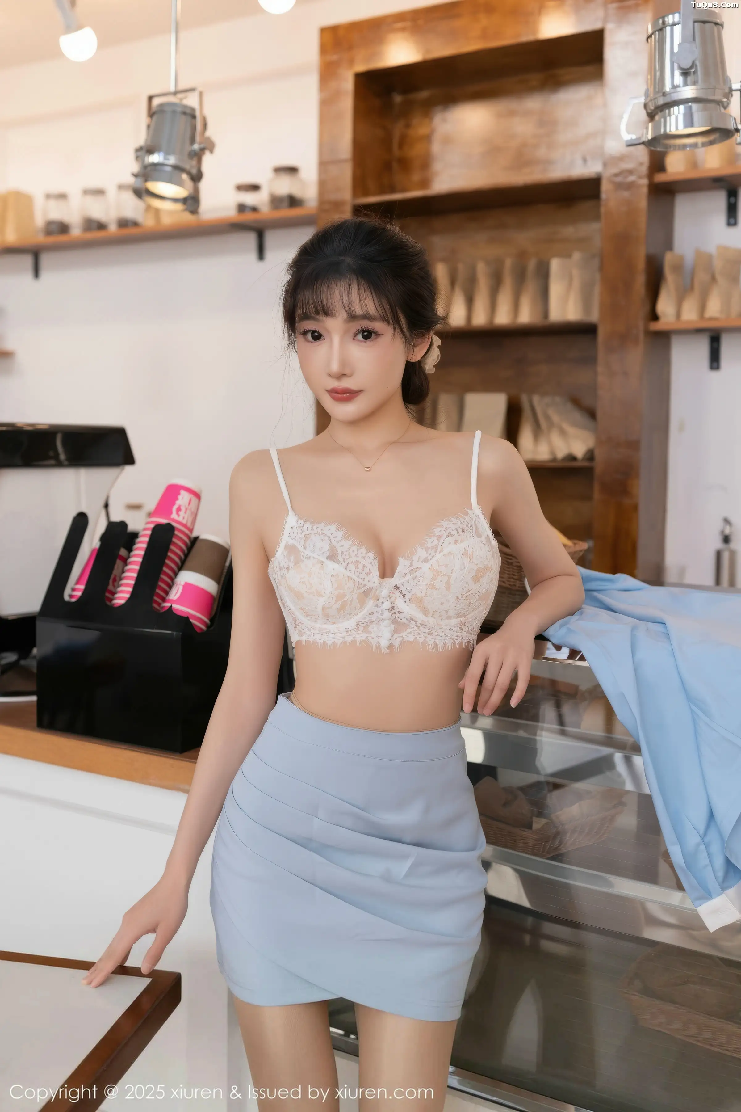 秀人集.com_[XiuRen秀人网]No.11159_模特陆萱萱性感淡蓝色上衣露白色内衣配超薄肉丝秀美腿诱惑写真80P