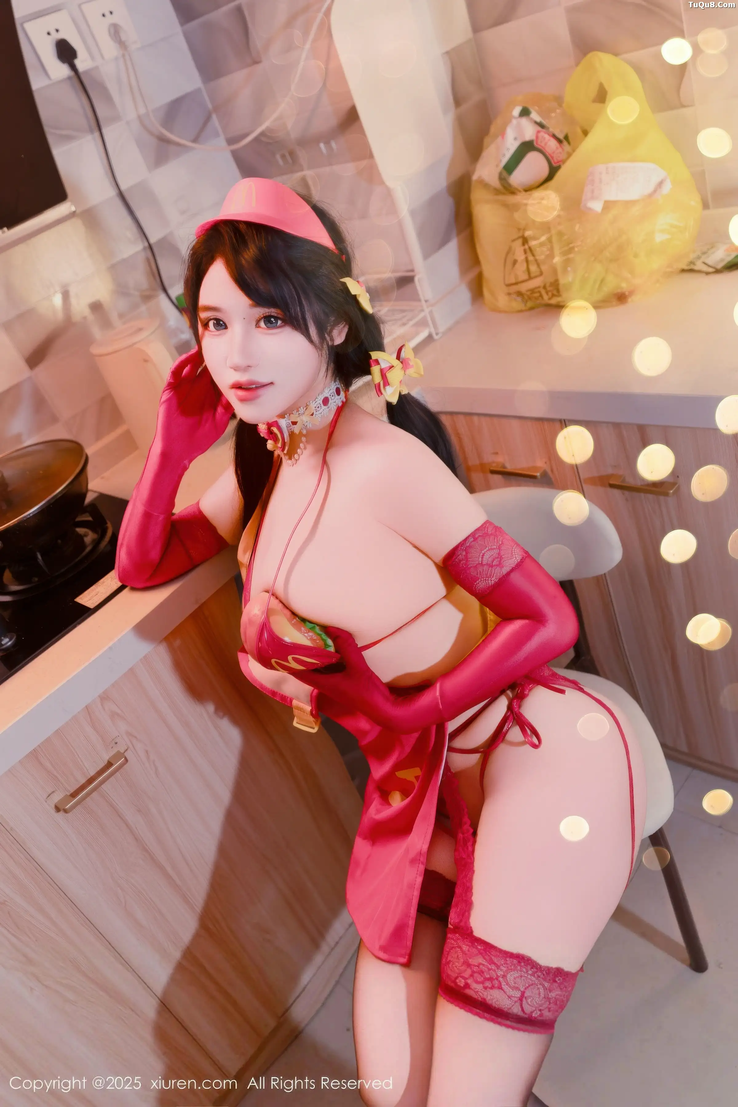 秀人集.com_[XiuRen秀人网]No.11154_模特汐汐爱吃草莓性感红色情趣内衣配红丝吊袜秀惹火身材诱惑写真78P