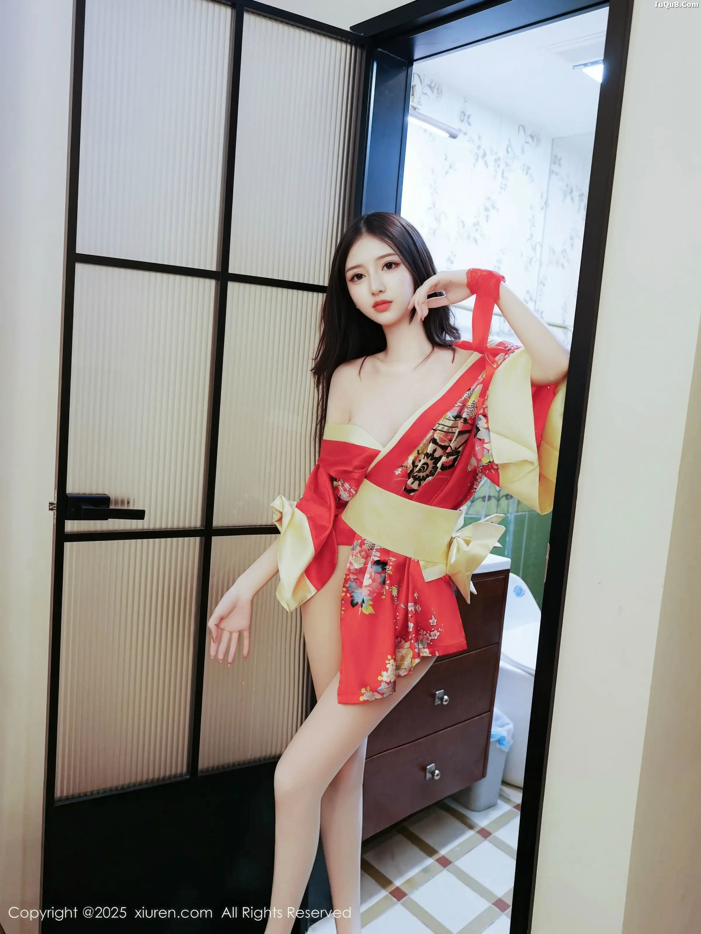 秀人集.com_[XiuRen秀人网]No.11155_模特白小蝶性感红色连衣短裙配超薄白丝秀完美曲线撩人诱惑写真59P